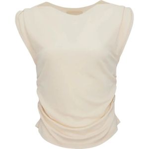Aya Muse, Dames, Tops, Wit, Maat: S Viscose,