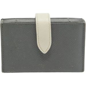 Celine Vintage, Dames, Pre-owned, Grijs, Maat: ONE Size Leer,