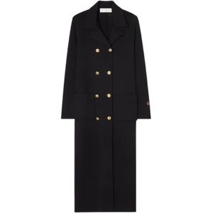 Busnel, Dames, Mantels, Zwart, Maat: XS Wol,
