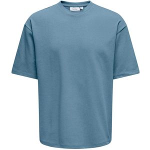 Only & Sons, Heren, Tops, Blauw, Maat: 2XL