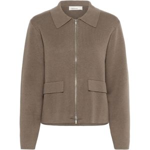 Karen by Simonsen, Dames, Truien, Bruin, Maat: XL Nylon,