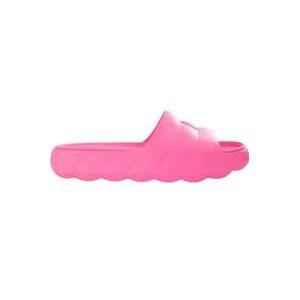 Moncler Fuchsia Sliders Sandaal , Pink , Dames , Maat: 40 EU