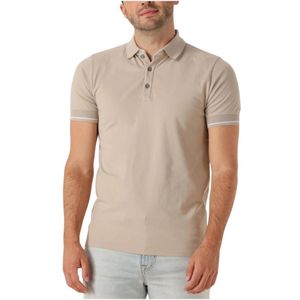 Genti - Polo met 3 knopen SS - Beige - Katoen