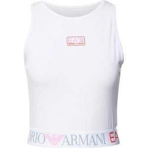 Emporio Armani Ea7, Dames, Tops, Wit, Maat: M