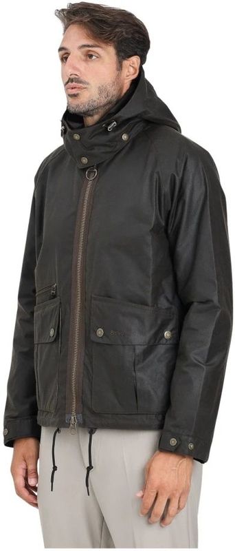 Barbour - Re-Engineered Bardon Spey - Gewaxte Jas - Groen - Heren