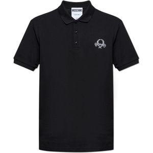 Moschino, Heren, Tops, Zwart, Maat: S Katoen,