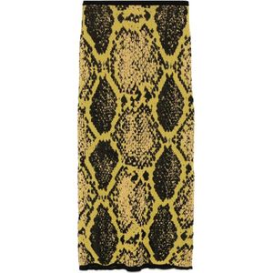 The Attico, Dames, Rokken, Geel, Maat: S Leer,