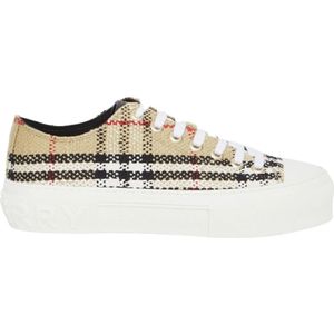 Burberry Beige Ss23 Lage Sneakers , Beige , Dames , Maat: 39 1/3 EU