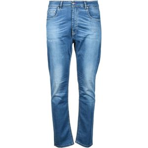 Daniele Alessandrini, Heren, Jeans, Blauw, Maat: W33 Katoen,