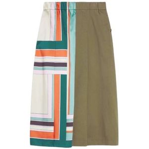 Weekend Max Mara - Gedrukte Twill en Gabardine Rok - Veelkleurig - Dames