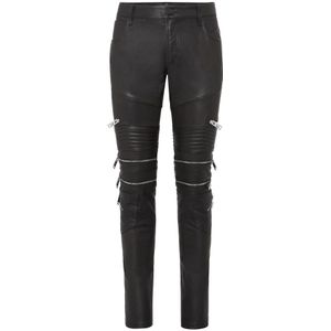 Philipp Plein, Heren, Broeken, Zwart, Maat: 3XL Katoen,