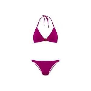 Balmain Bikini met logo , Purple , Dames , Maat: S