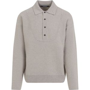 Jacquemus, Heren, Tops, Beige, Maat: L Wol,