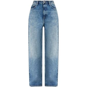 Samsøe Samsøe, Dames, Jeans, Blauw, Maat: W24 L32 Katoen,