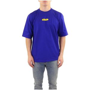 Dsquared2, Heren, Tops, Blauw, Maat: L