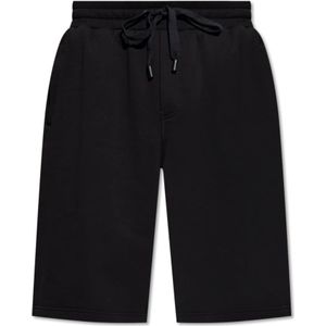 Dolce & Gabbana, Heren, Korte broeken, Zwart, Maat: M Katoen,
