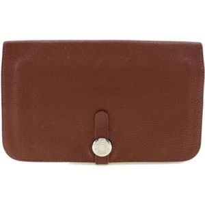 Hermès Vintage, Dames, Pre-owned, Bruin, Maat: ONE Size Leer,