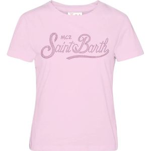 MC2 Saint Barth, Dames, Tops, Roze, Maat: M Katoen,