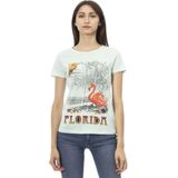 Trussardi, Dames, Tops, Blauw, Maat: XS