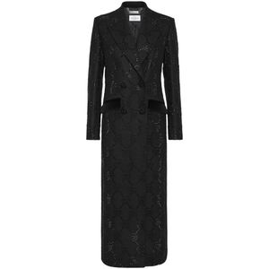 Philipp Plein, Dames, Mantels, Zwart, Maat: XS Katoen,