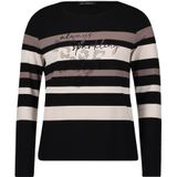 Betty Barclay - Fitted Gestreepte Top - Zwart - Dames