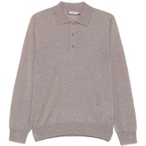 Canali, Heren, Tops, Beige, Maat: 2XL Wol,