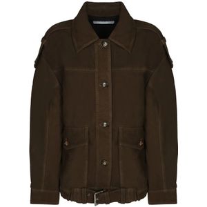 Iro, Dames, Jassen, Groen, Maat: XS Suède,