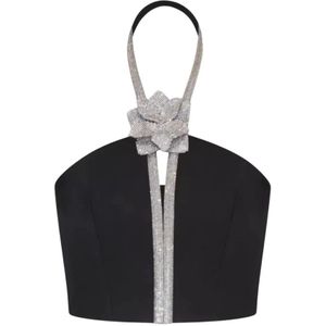 Nué, Dames, Tops, Zwart, Maat: XS Zijde,