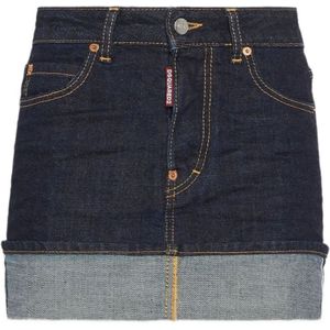 Dsquared2, Dames, Rokken, Blauw, Maat: M
