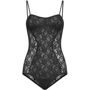 The Attico, Dames, Tops, Zwart, Maat: S Poliester,