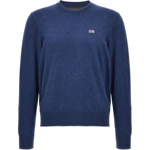 Dsquared2, Heren, Truien, Blauw, Maat: L Katoen,