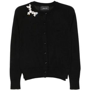 Simone Rocha, Dames, Truien, Zwart, Maat: S Wol,