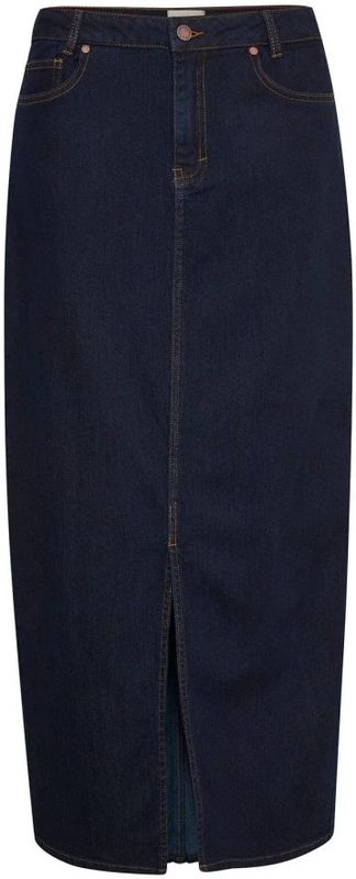 My Essential Wardrobe - Rok - Donkerblauw - 7/8 Lengte - Normale Pasvorm