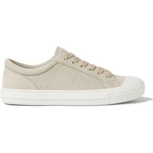 Fendi, Heren, Schoenen, Beige, Maat: 45 EU Leer,
