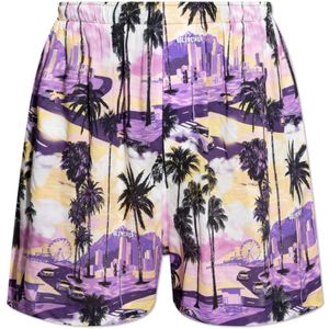 Balenciaga, Heren, Korte broeken, Veelkleurig, Maat: S Leer,