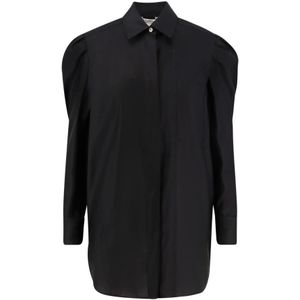 Max Mara, Dames, Blouses & Shirts, Zwart, Maat: XS Katoen,