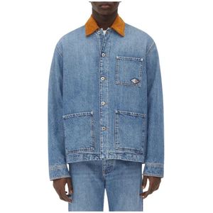 Bottega Veneta, Heren, Jassen, Blauw, Maat: S Denim,