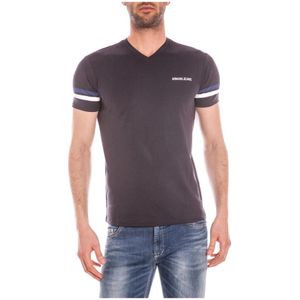 Armani Jeans, Heren, Tops, Blauw, Maat: S Katoen,