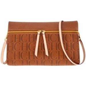 Carolina Herrera, Dames, Tassen, Bruin, Maat: ONE Size Katoen,