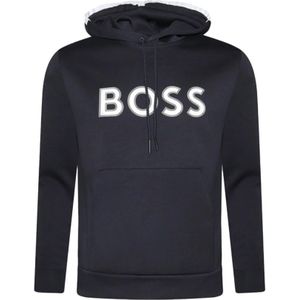 Hugo, Heren, Sweatshirts & Hoodies, Blauw, Maat: M Katoen,