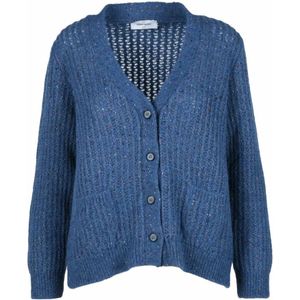 Gran Sasso, Dames, Truien, Blauw, Maat: L Wol,
