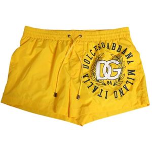 Dolce & Gabbana, Heren, Badkleding, Geel, Maat: M Nylon,