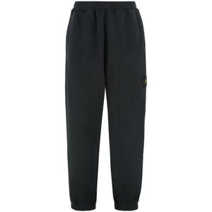 Sportbroeken - Zwart - Garment Dyed Trousers - Relaxed Fit