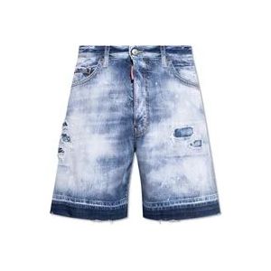 Dsquared2 Boxer denim shorts , Blue , Heren , Maat: L