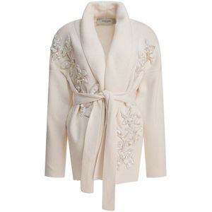 Golden Goose - Cardigan - Wit - Bloemen Geborduurd - Dames