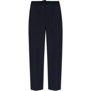 Moncler, Heren, Broeken, Blauw, Maat: L Katoen,