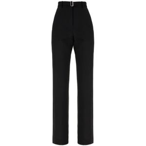 Lanvin - Slim-fit Broek - Zwart - Dames - Leer