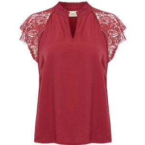 Cream, Dames, Blouses & Shirts, Rood, Maat: XS