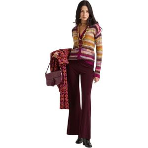 Maliparmi, Dames, Broeken, Rood, Maat: XS Jersey,