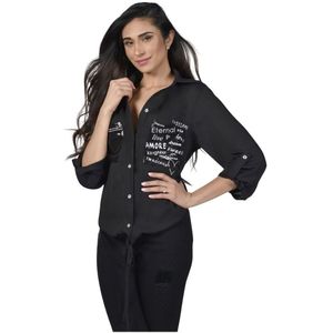 Frank Lyman, Dames, Blouses & Shirts, Zwart, Maat: XL